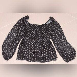 12 Thompson Floral Women’s Medium Blouse Spring Shirt